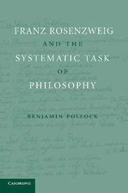Couverture de l’ouvrage Franz Rosenzweig and the Systematic Task of Philosophy
