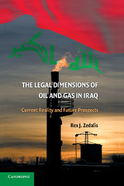 Couverture de l’ouvrage The Legal Dimensions of Oil and Gas in Iraq