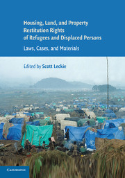 Couverture de l’ouvrage Housing and Property Restitution Rights of Refugees and Displaced Persons