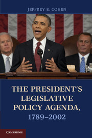 Couverture de l’ouvrage The President's Legislative Policy Agenda, 1789–2002