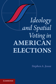 Couverture de l’ouvrage Ideology and Spatial Voting in American Elections
