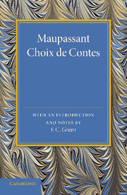 Couverture de l’ouvrage Maupassant: Choix de Contes