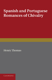 Couverture de l’ouvrage Spanish and Portuguese Romances of Chivalry