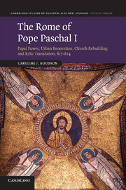 Couverture de l’ouvrage The Rome of Pope Paschal I