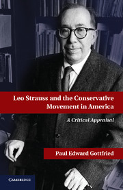 Couverture de l’ouvrage Leo Strauss and the Conservative Movement in America
