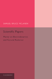 Couverture de l’ouvrage Scientific Papers