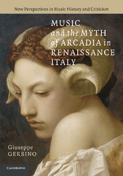 Couverture de l’ouvrage Music and the Myth of Arcadia in Renaissance Italy
