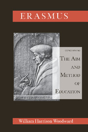 Couverture de l’ouvrage Desiderius Erasmus Concerning the Aim and Method of Education