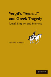 Couverture de l’ouvrage Vergil's Aeneid and Greek Tragedy