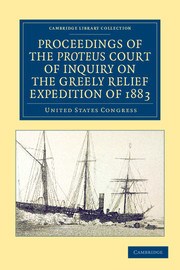 Couverture de l’ouvrage Proceedings of the Proteus Court of Inquiry on the Greely Relief Expedition of 1883
