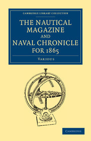 Couverture de l’ouvrage The Nautical Magazine and Naval Chronicle for 1865