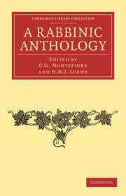 Cover of the book A Rabbinic Anthology