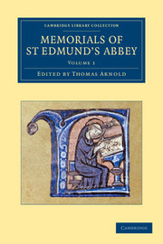 Couverture de l’ouvrage Memorials of St Edmund's Abbey