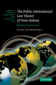 Couverture de l’ouvrage The Public International Law Theory of Hans Kelsen