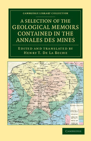 Couverture de l’ouvrage A Selection of the Geological Memoirs Contained in the Annales des Mines