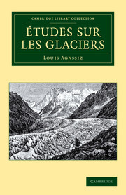 Couverture de l’ouvrage Études sur les glaciers