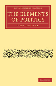 Couverture de l’ouvrage The Elements of Politics