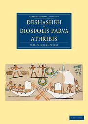 Couverture de l’ouvrage Deshasheh, Diospolis Parva, Athribis