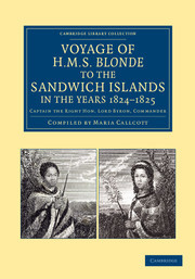 Couverture de l’ouvrage Voyage of HMS Blonde to the Sandwich Islands, in the Years 1824–1825