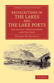 Couverture de l’ouvrage Recollections of the Lakes and the Lake Poets