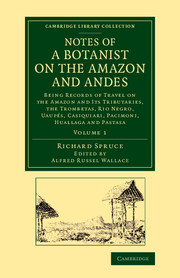 Couverture de l’ouvrage Notes of a Botanist on the Amazon and Andes
