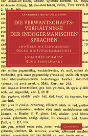 Couverture de l’ouvrage Die Verwantschaftsverhältnisse der indogermanischen Sprachen
