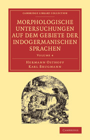 Couverture de l’ouvrage Morphologische Untersuchungen auf dem Gebiete der indogermanischen Sprachen