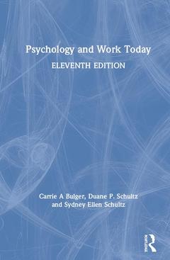 Couverture de l’ouvrage Psychology and Work Today