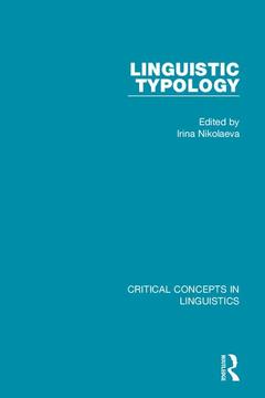 Couverture de l’ouvrage Linguistic Typology