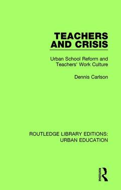 Couverture de l’ouvrage Teachers and Crisis