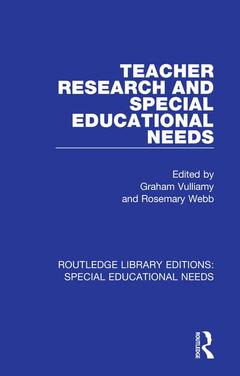 Couverture de l’ouvrage Teacher Research and Special Education Needs