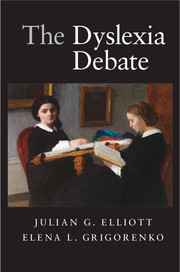 Cover of the book The Dyslexia Debate