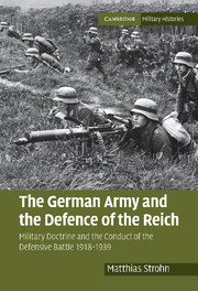 Couverture de l’ouvrage The German Army and the Defence of the Reich