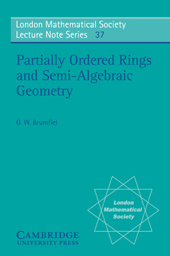 Couverture de l’ouvrage Partially Ordered Rings and Semi-Algebraic Geometry