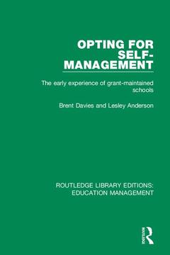 Couverture de l’ouvrage Opting for Self-management