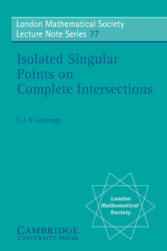 Couverture de l’ouvrage Isolated Singular Points on Complete Intersections