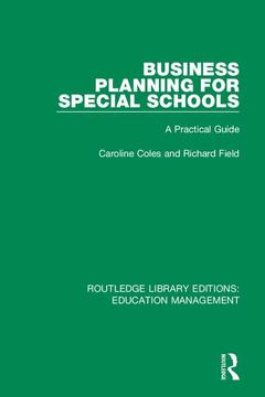 Couverture de l’ouvrage Business Planning for Special Schools