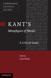 Couverture de l’ouvrage Kant's Metaphysics of Morals