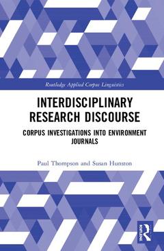 Couverture de l’ouvrage Interdisciplinary Research Discourse