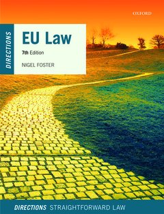 Couverture de l’ouvrage EU Law Directions