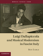 Cover of the book Luigi Dallapiccola and Musical Modernism in Fascist Italy