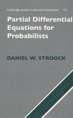 Couverture de l’ouvrage Partial Differential Equations for Probabilists