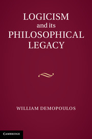 Couverture de l’ouvrage Logicism and its Philosophical Legacy