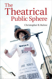 Couverture de l’ouvrage The Theatrical Public Sphere