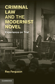 Couverture de l’ouvrage Criminal Law and the Modernist Novel