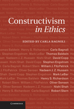 Couverture de l’ouvrage Constructivism in Ethics