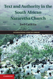 Cover of the book Text and Authority in the South African Nazaretha Church