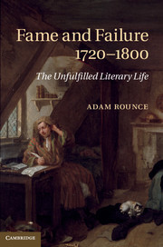 Couverture de l’ouvrage Fame and Failure 1720–1800