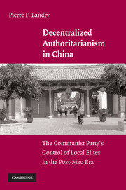 Couverture de l’ouvrage Decentralized Authoritarianism in China