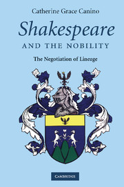 Couverture de l’ouvrage Shakespeare and the Nobility